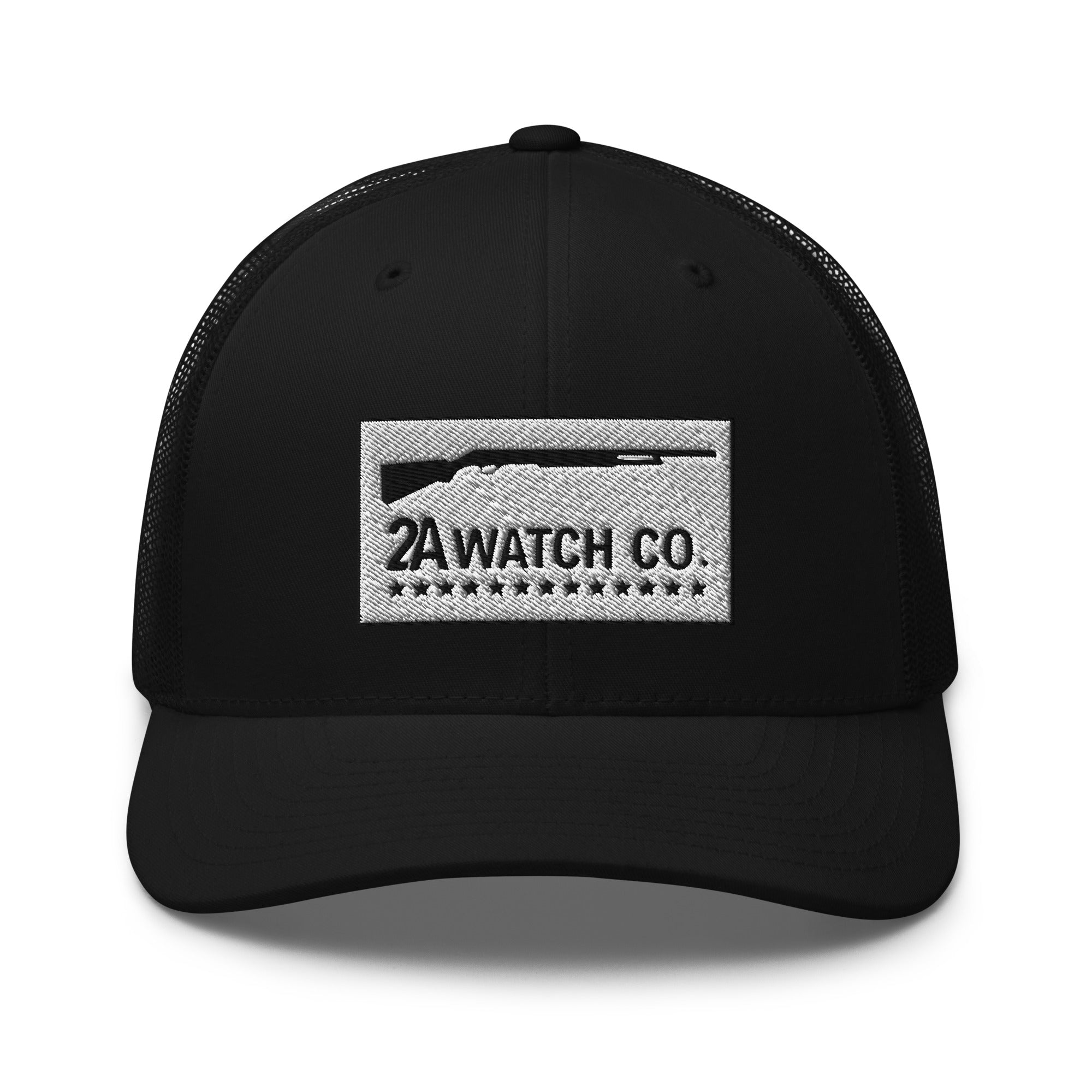 retro-trucker-hat-black-front-